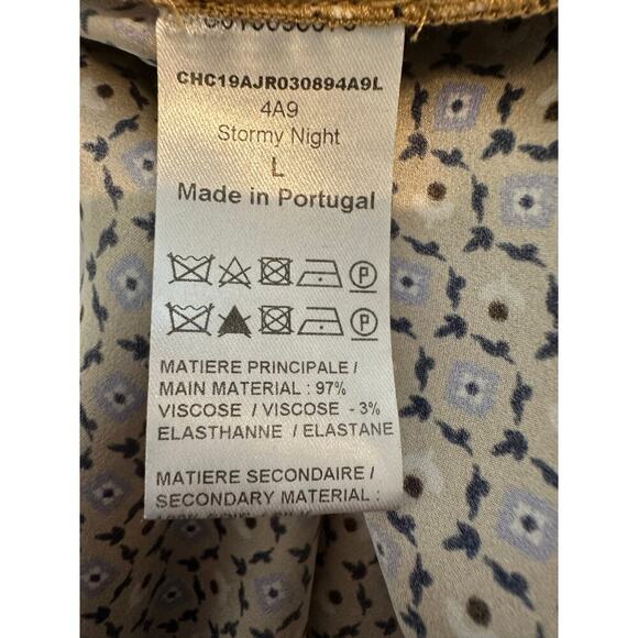 Chloé Pleated Patterned Silk Back Dress Size Large - Picture 10 of 16